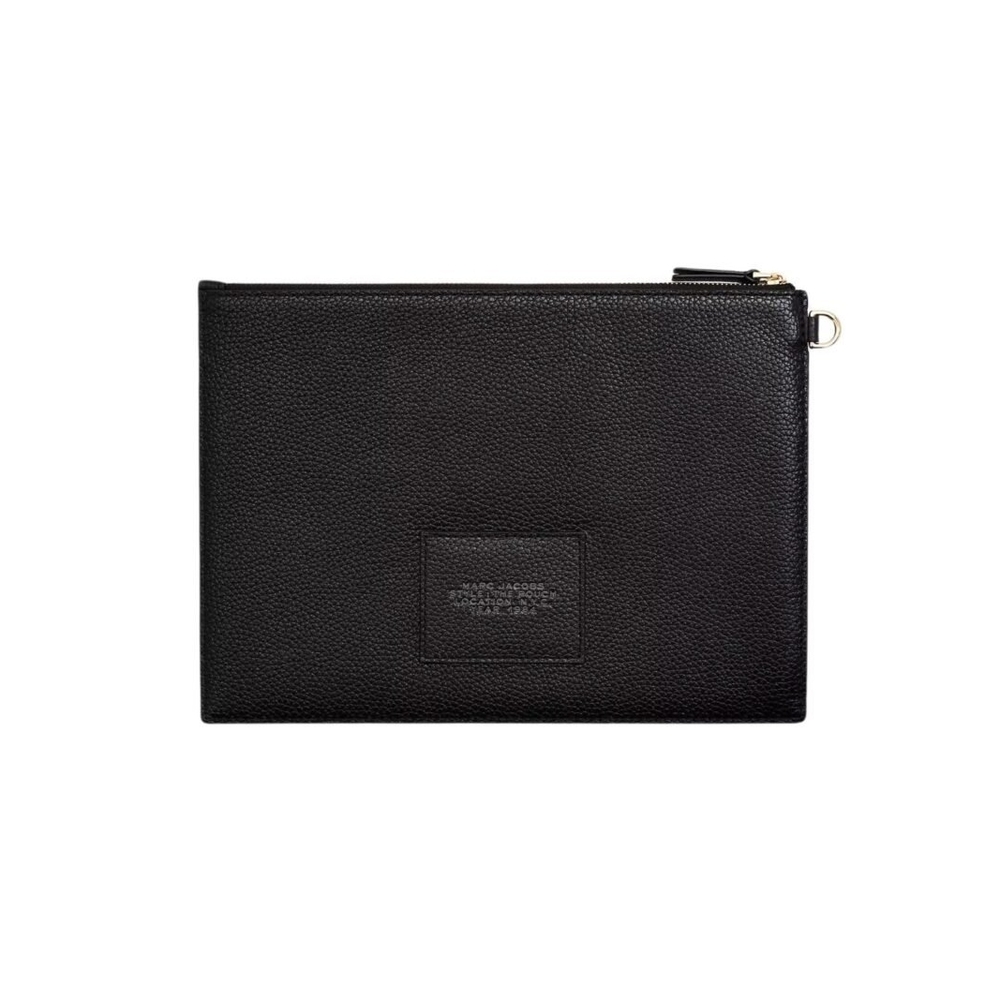 🆕️ Marc JacobsThe Leather Large Pouch Black NWT 💕 - Picture 2 of 3